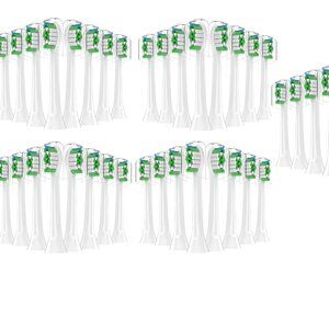 32 SONICARE REPLACEMENT HEADS ELECTRIC BRUSH HEAD COMPATIBLE WITH SNAP-ON MODELS
